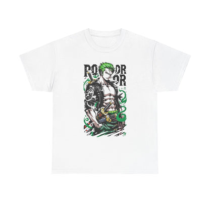 Anime-Inspired Unisex Heavy Cotton Tee, Graphic Tee, Manga Shirt, Gift for Fans, Streetwear Style, Casual Attire