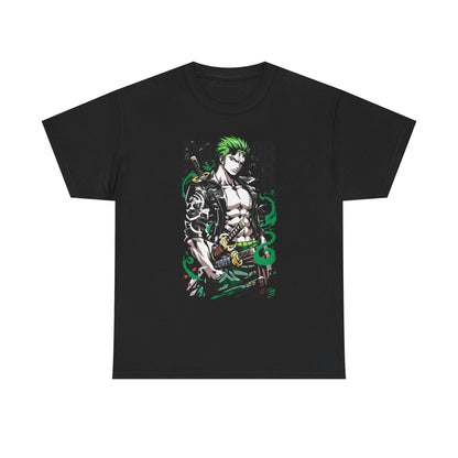 Anime-Inspired Unisex Heavy Cotton Tee, Graphic Tee, Manga Shirt, Gift for Fans, Streetwear Style, Casual Attire