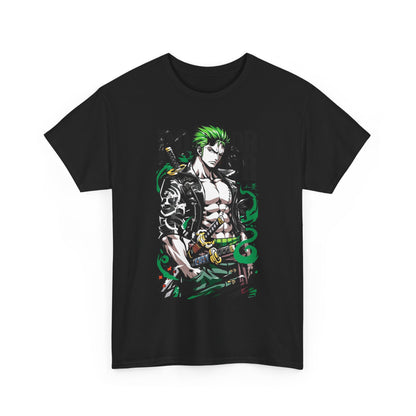Anime-Inspired Unisex Heavy Cotton Tee, Graphic Tee, Manga Shirt, Gift for Fans, Streetwear Style, Casual Attire