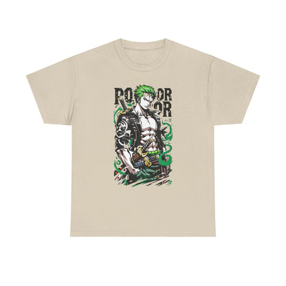 Anime-Inspired Unisex Heavy Cotton Tee, Graphic Tee, Manga Shirt, Gift for Fans, Streetwear Style, Casual Attire